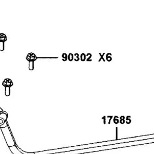 90302-GFY6-950 BOLT-WASH 5X16 — diagram cutout