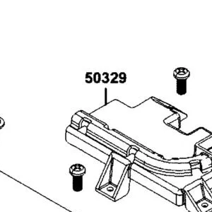 50329-AGJ5-E00-N1R COVER, BATTERY (Black) — diagram cutout