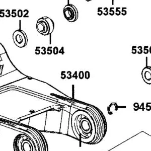 53400-AGJ5-E00 TILTING ARM ASSY UPR RH/LH