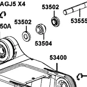 53504-AGJ5-E00 COLLAR B,UPR TILTING ARM — diagram cutout