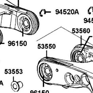 53550-AGJ5-E00 TILTING ARM ASSY,LWR FR — diagram cutout