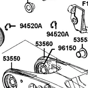 53560-AGJ5-E00 TILTING ARM ASSY,LWR RR — diagram cutout