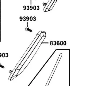 83600-AGJ5-E00-N1R COVER B, R/L BODY (Black) — diagram cutout