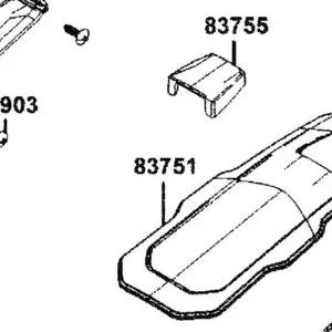 83751-AGJ5-E00-N1R COVER B,RR CENTER (Black) — diagram cutout
