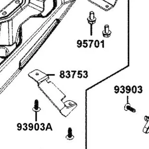 83753-AGJ5-E00 PLATE R, RR. CENTER — diagram cutout