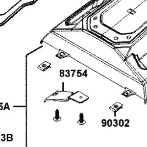 83754-AGJ5-E00 PLATE L, RR. CENTER — diagram cutout