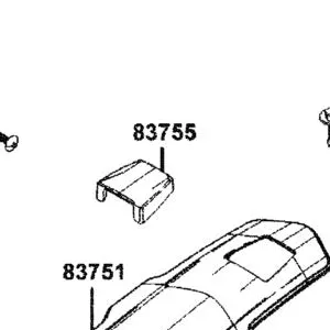 83755-AGJ5-E00 COVER C, RR. CENTER — diagram cutout