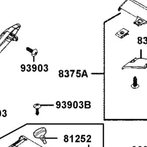 8375A-AGJ5-E00 COVER.RR CENTER,ASSY. — diagram cutout
