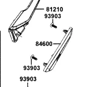 84600-AGJ5-E00-N1R COVER C, L BODY (Black) — diagram cutout