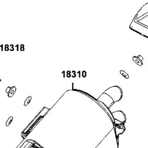 18310-AGJ5-E00 MUFFLER COMP — diagram cutout