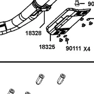 18325-AGJ5-E00 PROTECTOR, EXHAUST — diagram cutout