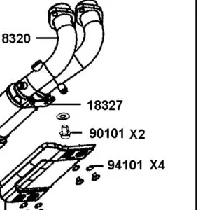 18327-AGJ5-E00 STAY, EXH A., PIPE — diagram cutout