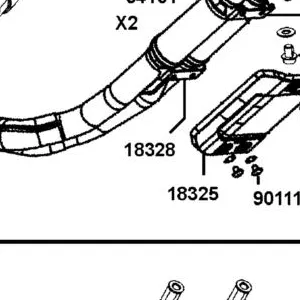 18328-AGJ5-E00 STAY, EXH B., PIPE — diagram cutout