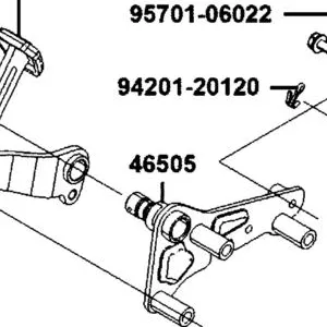 46505-AGJ5-E00 BRKT COMP, BRK PEDAL — diagram cutout