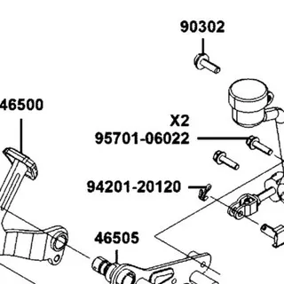 95701-06022-08G BOLT FLANGE 6*22(G) — diagram cutout