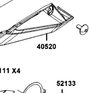 40520-AGJ5-E00-N1R COVER UP B,CHAIN (Black) — diagram cutout