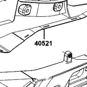 40521-AGJ5-E00-N1R COVER LOW B,CHAIN (Black) — diagram cutout