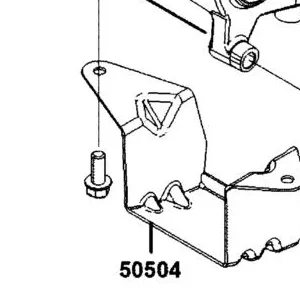 50504-AGJ5-E00 PLATE,MAIN STAND TOPPER — diagram cutout