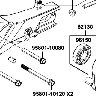 95801-10080-08G BOLT FLANGE 10X80 — diagram cutout