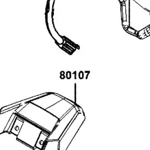 80107-AGJ5-E00-N1R COVER , LICENSE LIGHT (Black) — diagram cutout
