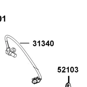 31340-LFH1-E00 SENSOR RR WHEEL SPEED — diagram cutout