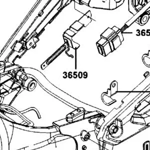 36509-AGJ5-E00 STAY, HEAT GRIP CONTROLLER — diagram cutout