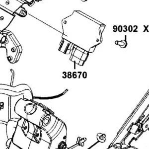 38670-AGJ5-E00 CONTROLLER??????TILTING LOCK — diagram cutout