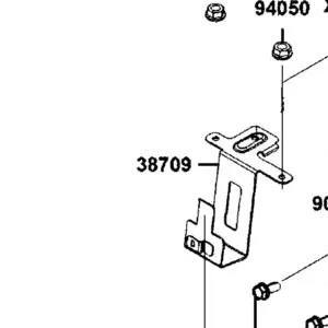 38709-AGJ5-E00 STAY, KEYLESS ECU — diagram cutout