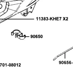 90650-LHJ6-900 CLAMP TUBE — diagram cutout