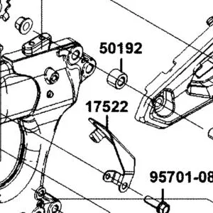 17522-AGJ5-E00 STAY L., ENG — diagram cutout