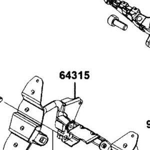 64315-AGJ5-E00 BRKT,FR COVER — diagram cutout