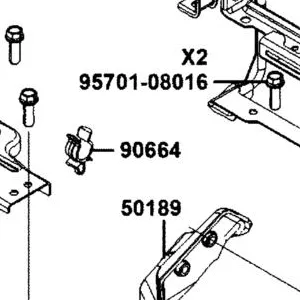 90664-LKJ1-900 CLIP — diagram cutout