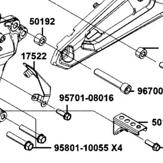 95801-10055-08G BOLT FLANGE 10X55 — diagram cutout