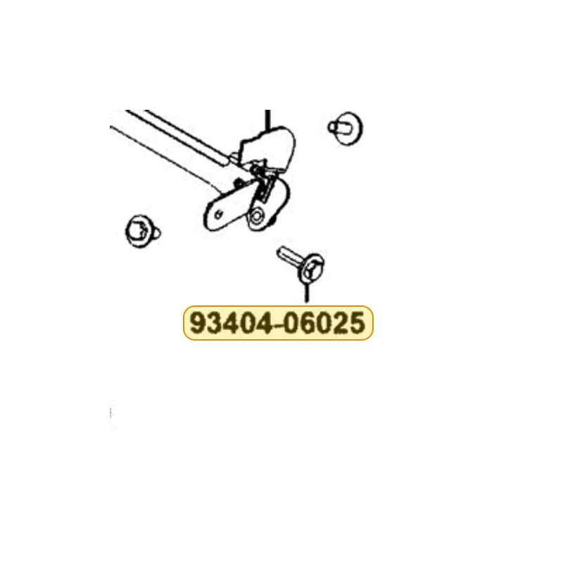 93404-06025-08G BOLT WASH 6X25 — diagram cutout