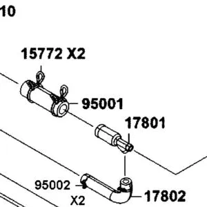 95001-80040-40 TUBE FUEL 8*40 — diagram cutout