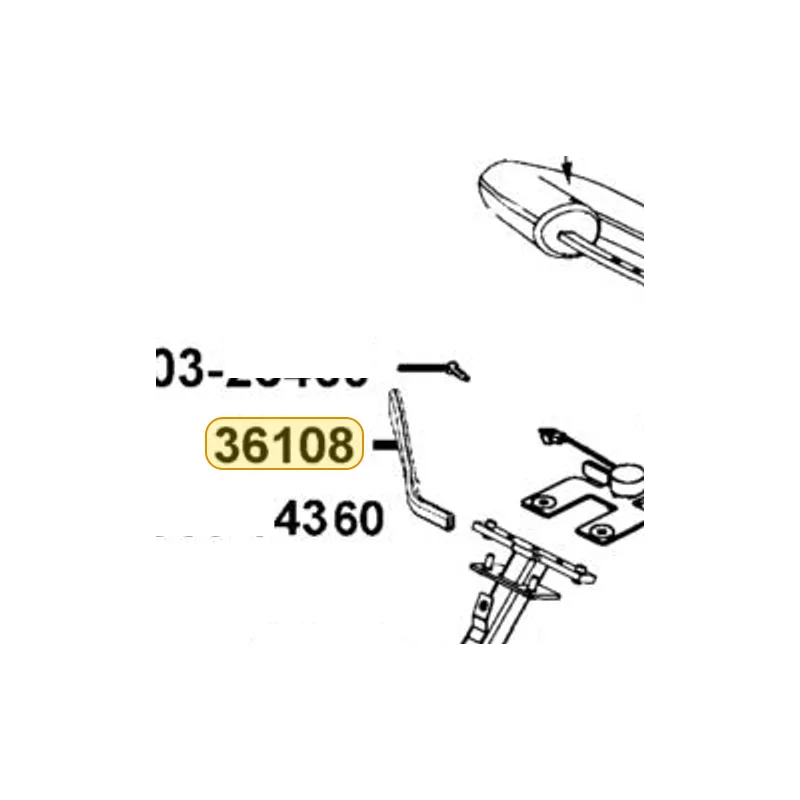 36108-LBE1-900 LEVER RH SPEED THROTTLE — diagram cutout