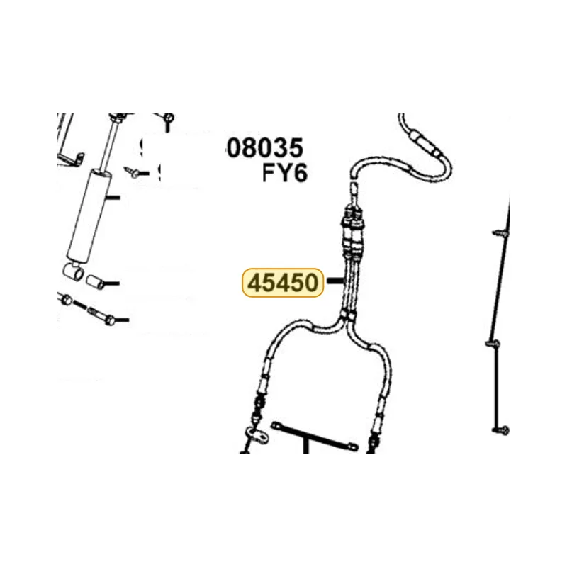 45450-LDB4-E72 CABLE ASSY FR BRK — diagram cutout