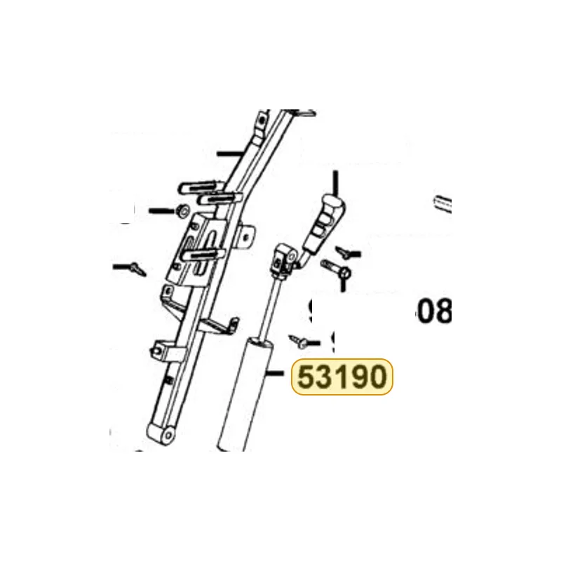 53190-LAC5-90A ADJUSTER HANDLE — diagram cutout