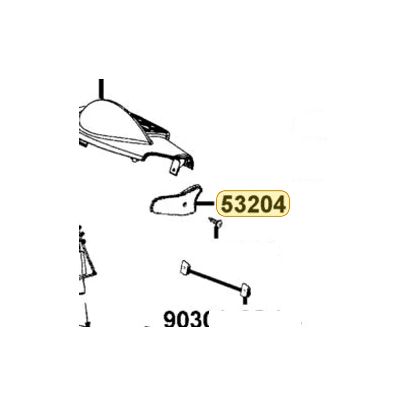53204-LBB6-900 COVER HANDLE L SIDE — diagram cutout