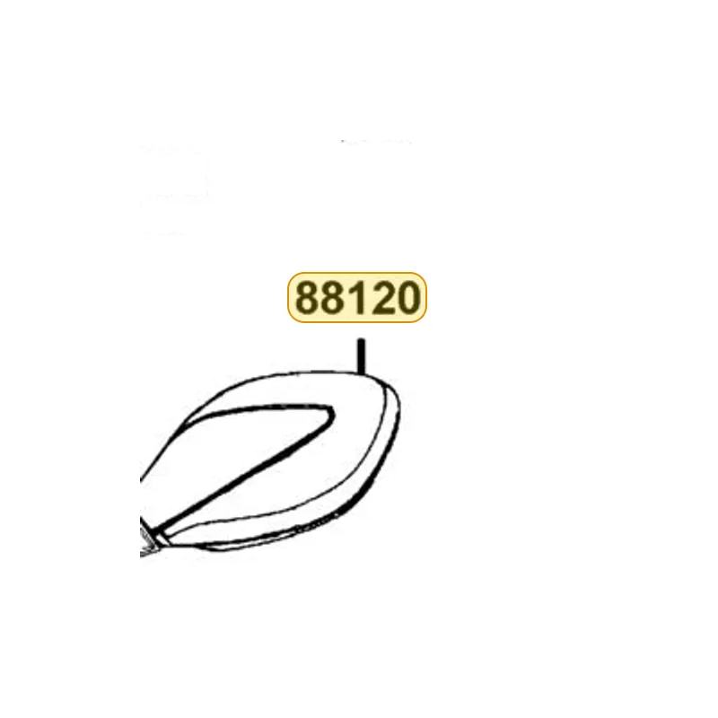 88120-AAH7-E00-N8P MIRROR ASSY L BACK (Bright Silver) — diagram cutout