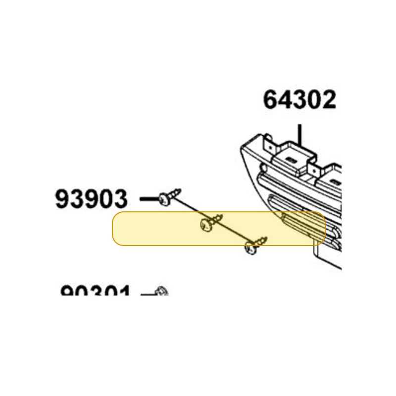 93903-14380-G SCREWTAPPING 4x12 — diagram cutout