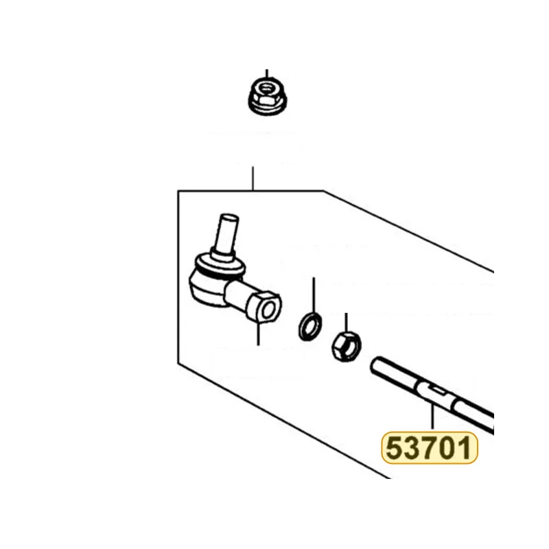 53701-LAC5-700 ROD COMP STEERING — diagram cutout