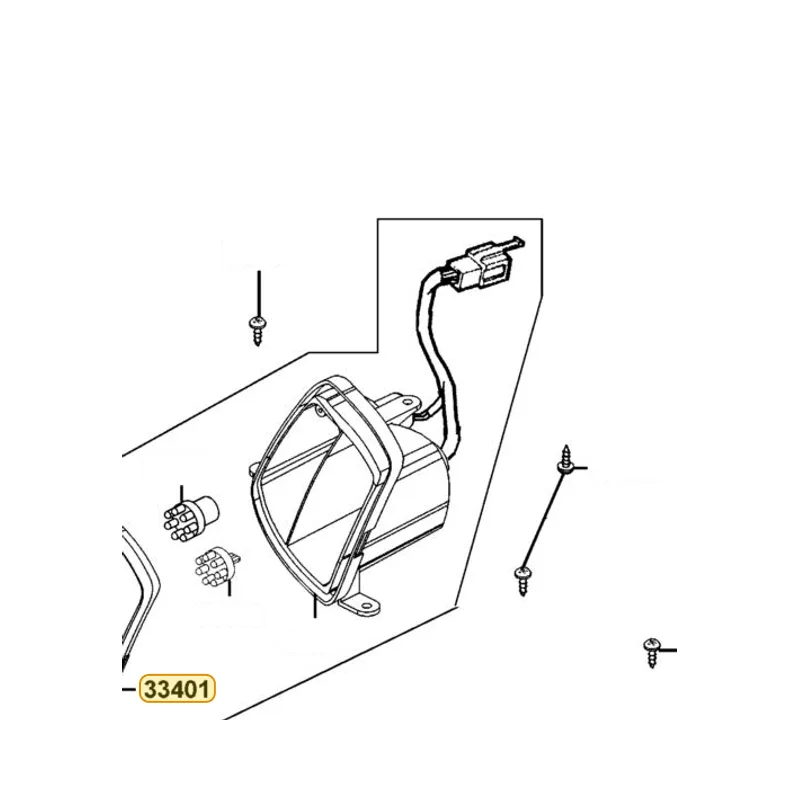 33401-AAH6-E20 LENS COMP R FR WIN — diagram cutout