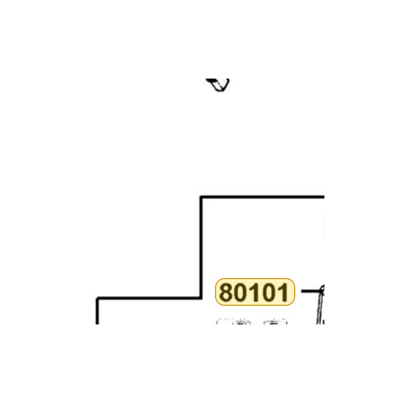 80101-LDB4-900 COVER CONTROL UNIT — diagram cutout