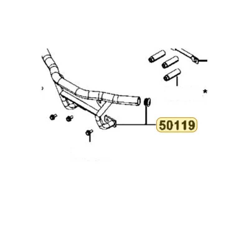 50119-AAH6-E20 PIPE FR GRIP — diagram cutout