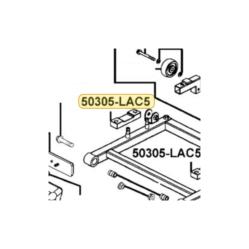 50305-LAC5-900 RUBBER MOTOR — diagram cutout