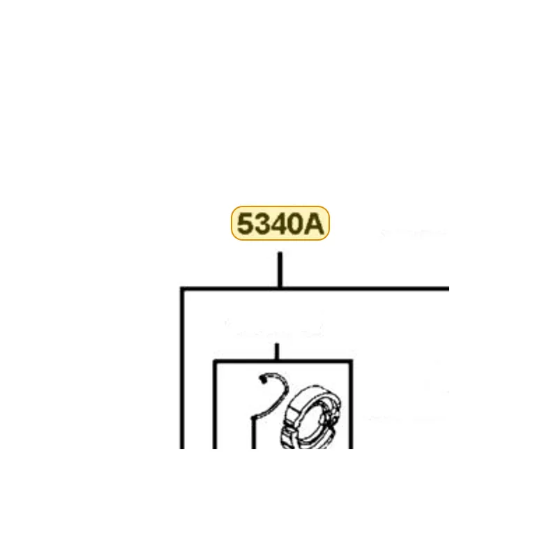 5340A-LDB4-900 ARM SET RH SWING — diagram cutout