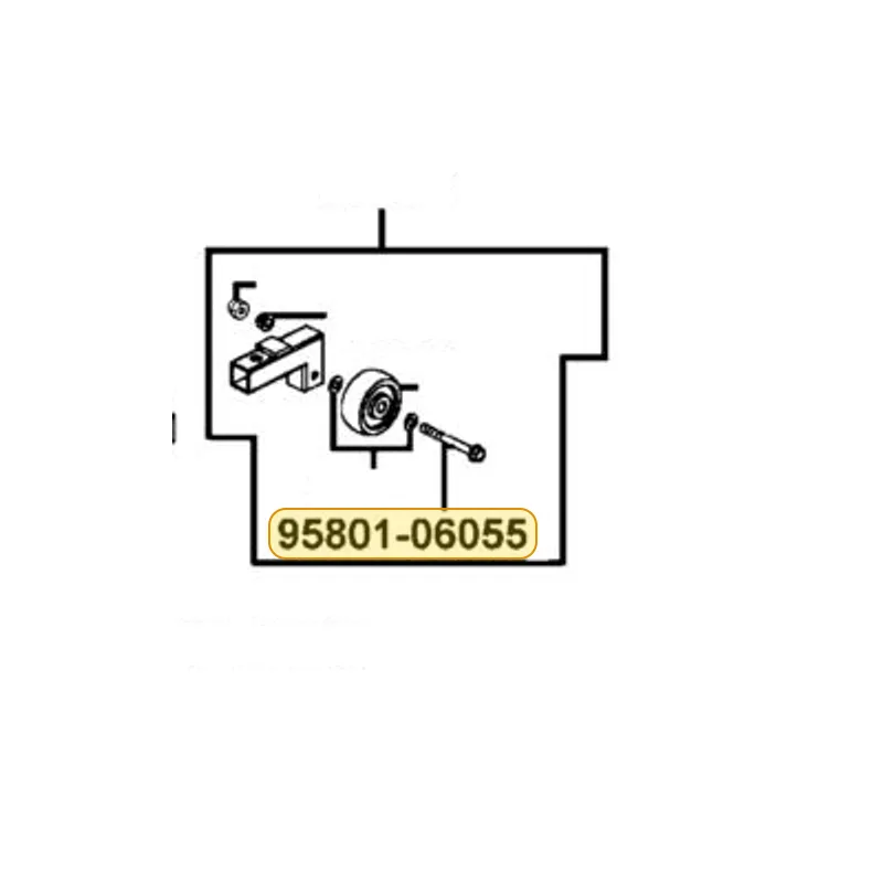 95801-06055-08G BOLT FLANGE 6*55 — diagram cutout