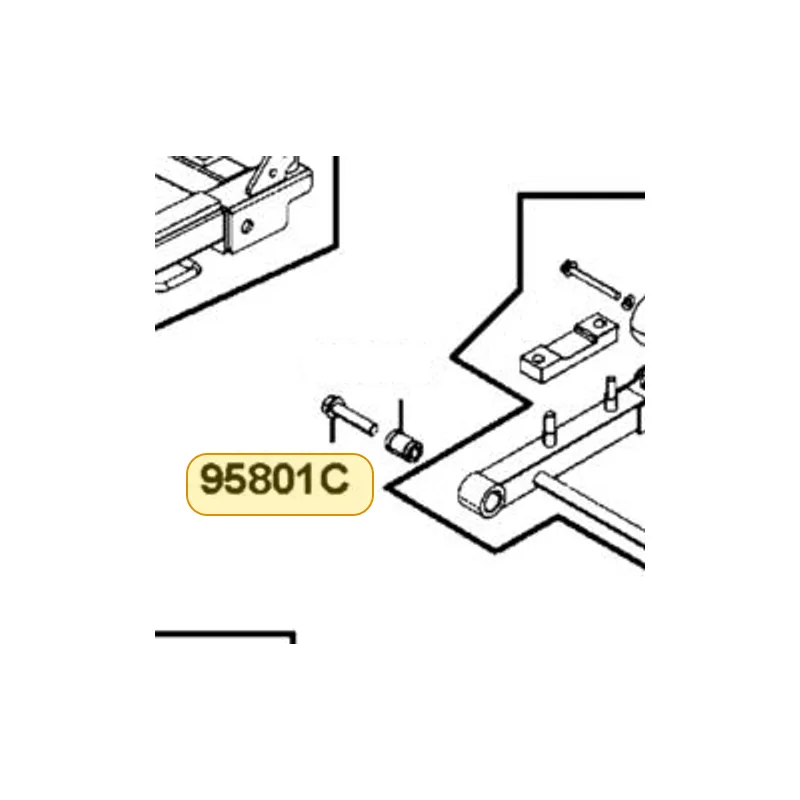 95801-10045-08G BOLT FLANGE 10*45(C) — diagram cutout