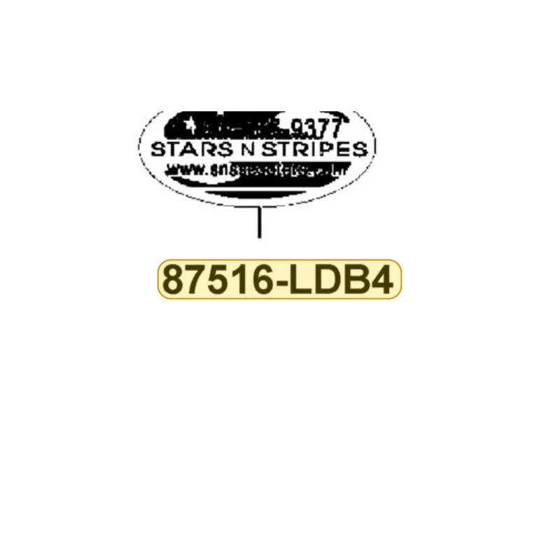 87516-LDB4-M30-T01 LABEL SNS INFORMATION 50MM — diagram cutout